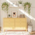 Soderville 6 Drawer Dresser in Pink