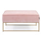Square Standard Velvet Ottoman