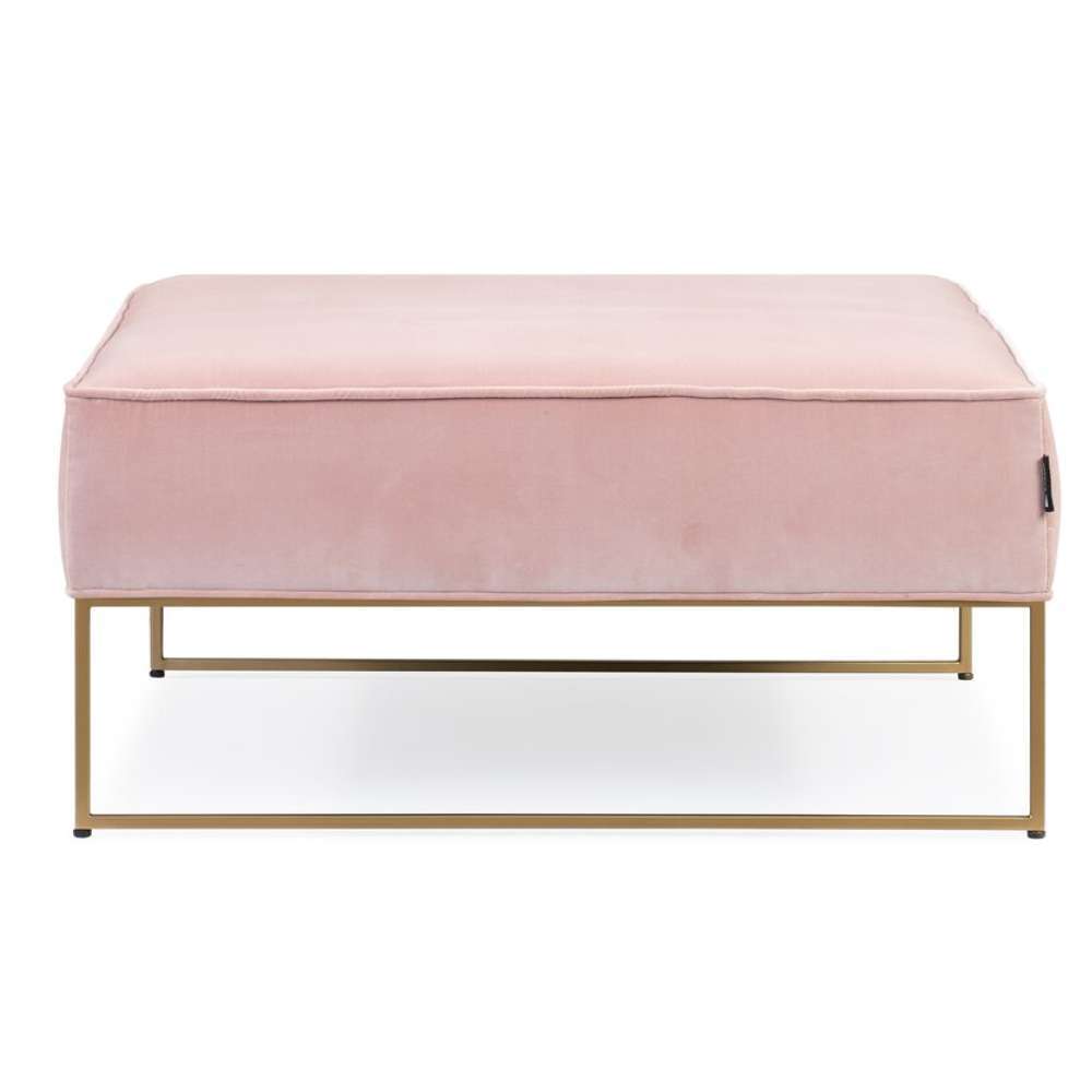Square Standard Velvet Ottoman