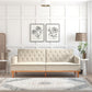Stella Twin Wide Tufted Back Sofa