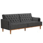 Stella Twin Wide Tufted Back Sofa
