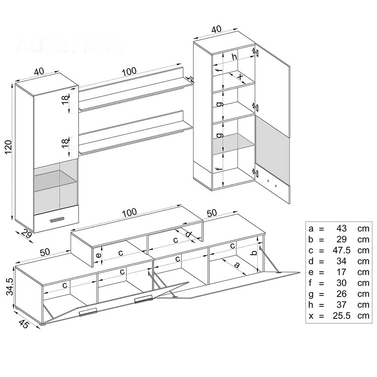 Austwell Entertainment TV Unit