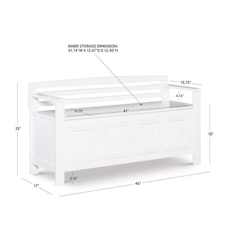Talia Ivory Flip Top Storage Entryway Bench – Stylish Storage Solution for Dubai & UAE Homes