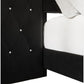 CraftPorch 3 Piece Bedroom Nightstands Set Luxurious Velvet Tufted Platform Bed