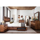 Satluj River Walnut 4-piece Storage Bedroom Set