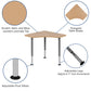 Triangular Collaborative Adjustable Student Desk - Home and Classroom