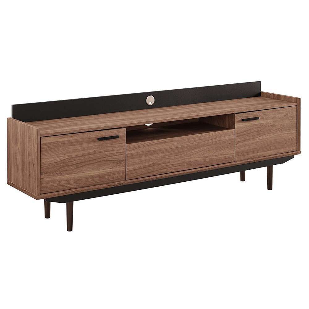 Tv stand in walnut black