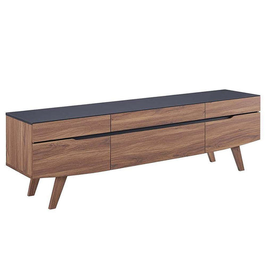Tv stand in walnut gray