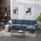 U-Shaped 4-Seat Indoor Modular Sofa in Blue-Green Chenille - Dubai's Perfect Lounge Addition