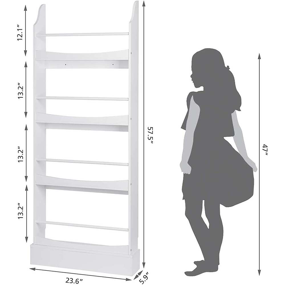UTEX Kids Bookshelf,Children's Bookcases and Storage, Kids Bookcase Rack Wall for Bedroom,Study Living Room