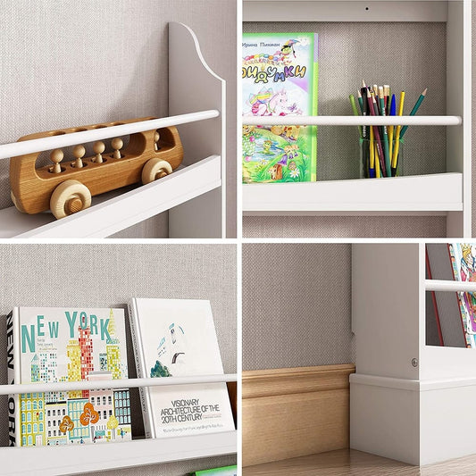 UTEX Kids Bookshelf,Children's Bookcases and Storage, Kids Bookcase Rack Wall for Bedroom,Study Living Room