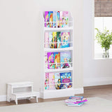 UTEX Kids Bookshelf,Children's Bookcases and Storage, Kids Bookcase Rack Wall for Bedroom,Study Living Room