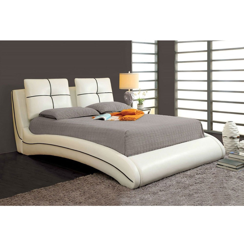 Zavior Upholstered Curved Bed Frame