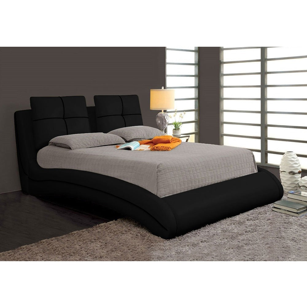 Zavior Upholstered Curved Bed Frame