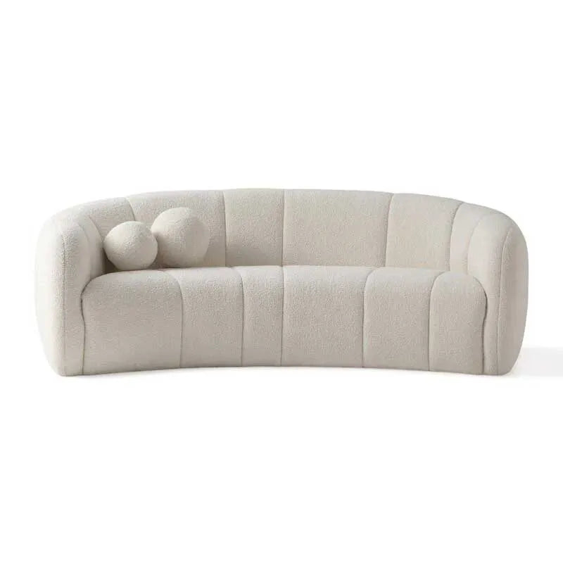 Curved tufted velvet sofa – Zavior Furniture