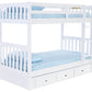 WHITE TWIN OVER TWIN BUNK BED | DISCOVERY WORLD FURNITURE | GIANCOLA | VIV + RAE