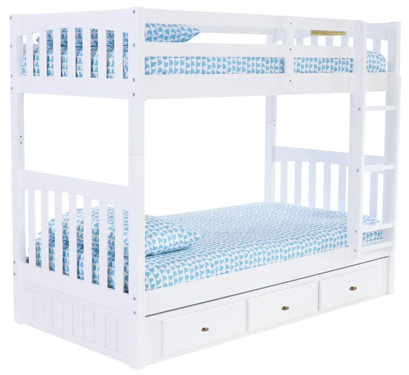 WHITE TWIN OVER TWIN BUNK BED | DISCOVERY WORLD FURNITURE | GIANCOLA | VIV + RAE