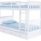 WHITE TWIN OVER TWIN BUNK BED | DISCOVERY WORLD FURNITURE | GIANCOLA | VIV + RAE