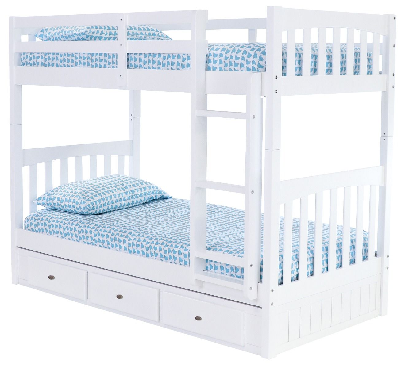 WHITE TWIN OVER TWIN BUNK BED | DISCOVERY WORLD FURNITURE | GIANCOLA | VIV + RAE