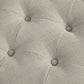Wide Tufted Oval Standard Ottoman
