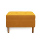 Velvet Tufted Rectangle Ottoman with Storage
