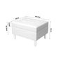 Velvet Tufted Rectangle Ottoman with Storage