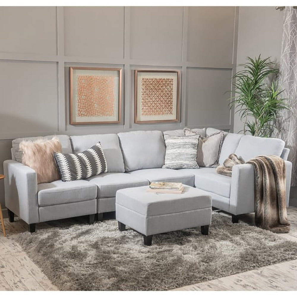 Zahra 6-piece Sofa Sectional with Ottoman for Dubai Homes