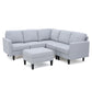 Zahra 6-piece Sofa Sectional with Ottoman for Dubai Homes