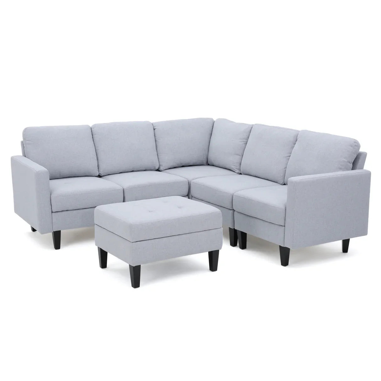 Zahra 6-piece Sofa Sectional with Ottoman for Dubai Homes