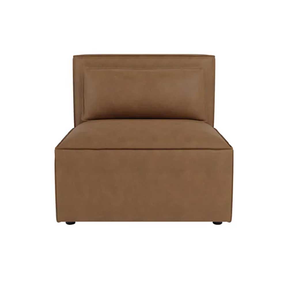 Zavior Furniture Faux Leather Sectional Sofa