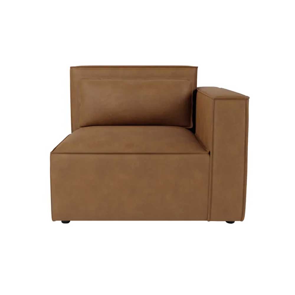 Zavior Furniture Faux Leather Sectional Sofa