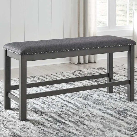 Zavior Furniture Gray Dining Bench
