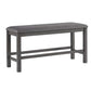 Zavior Furniture Gray Dining Bench