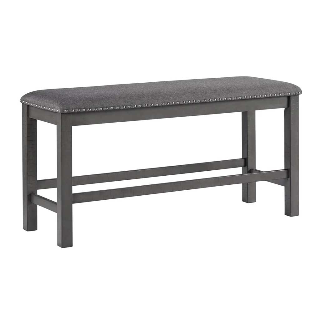 Zavior Furniture Gray Dining Bench