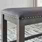 Zavior Furniture Gray Dining Bench
