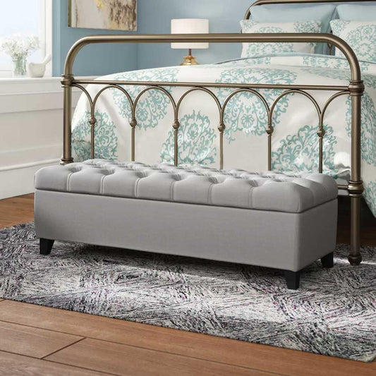Zavior Furniture Upholstered Bench with Storage