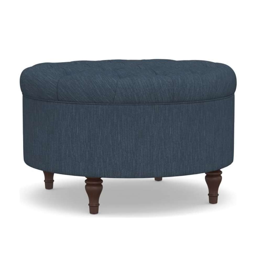 Zavior Tufted Round Storage Ottoman