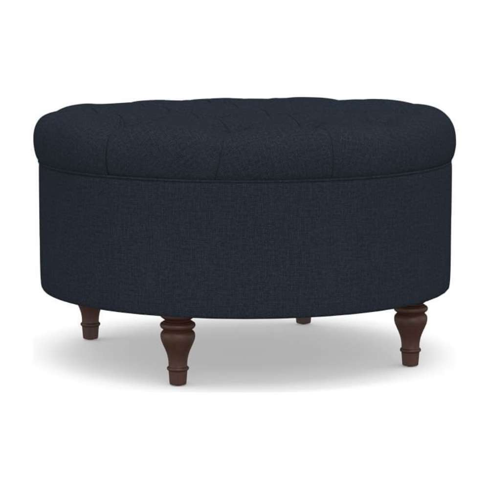 Zavior Tufted Round Storage Ottoman