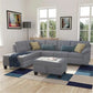 Modular Sectional Sofa with Chaise Lounge and Ottoman