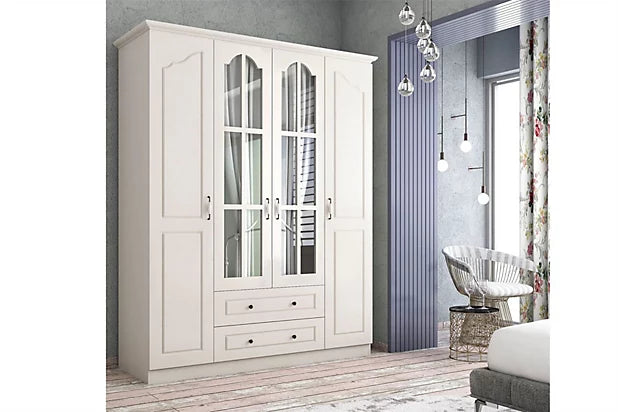 Bozeman 6 Door Wardrobe with Drawers
