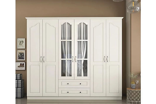 Bozeman 6 Door Wardrobe with Drawers