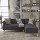 Augustus Mid-century Modern Fabric Chaise Sectional