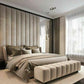Channel Tufted Wall Panel Headboard Bed – Customizable Elegance for Any Space
