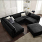 Luxurious 6-Piece Modular Sectional Sofa with Ottoman – Comfortable, Customizable & Stylish for Your Living Room