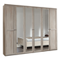 Washam 6 Door Wardrobe With Mirrors