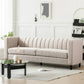 Contemporary Channel Stitched 3 Seater Sofa