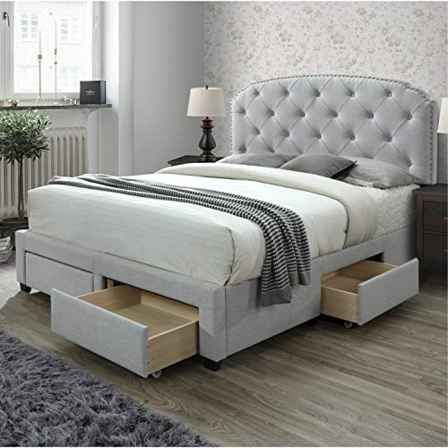 Pogradec Tufted Storage Bed