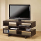Modern TV Stand in white wood finish