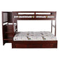 MERLOT TWIN OVER FULL STAIRBED | DISCOVERY WORLD FURNITURE
