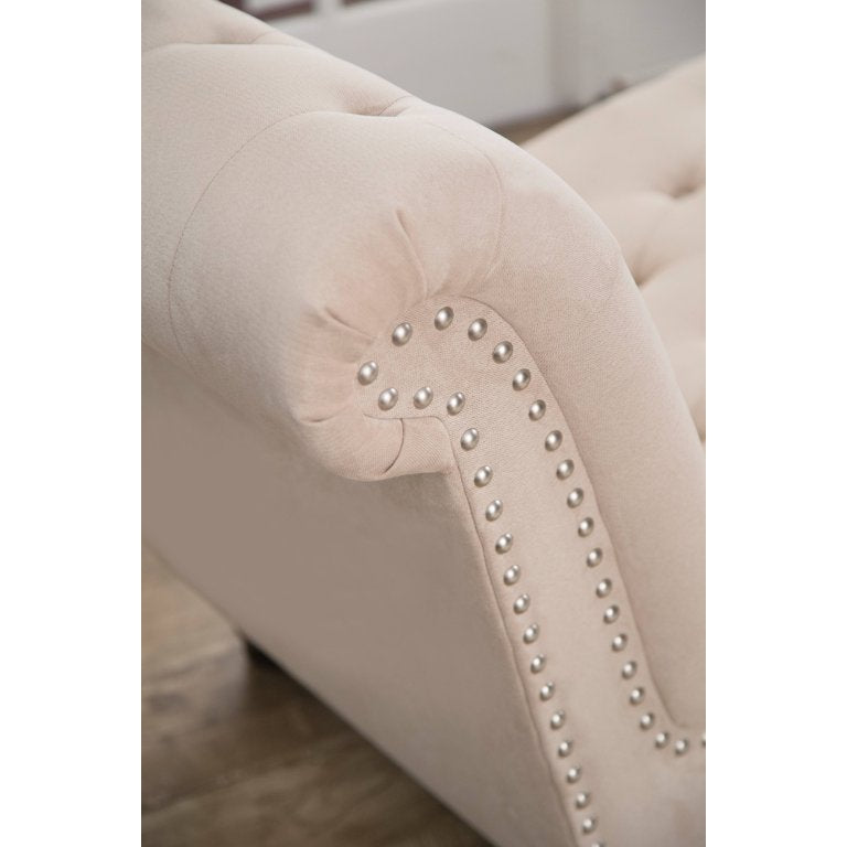 Tufted Chaise Lounge Sofa